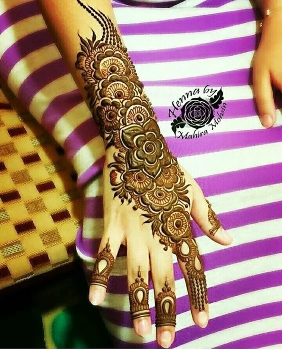 arabic mehndi design — arabic, bridal, mehendi, rose · MyMehndiDesigns.com