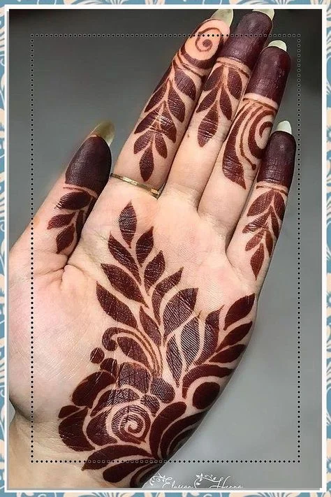 arabic mehndi design — arabic, front, floral, jaal · MyMehndiDesigns.com