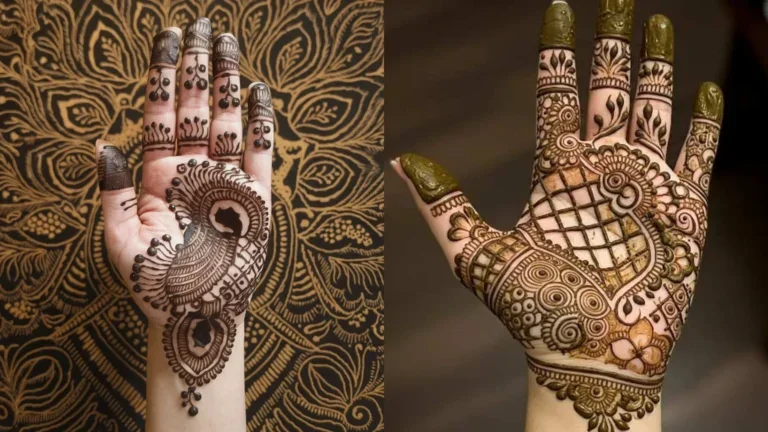 arabic mehndi design — arabic, front, floral, jaal #072 · MyMehndiDesigns.com
