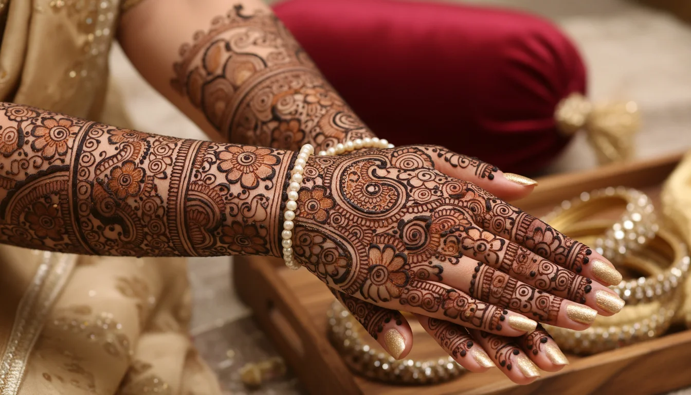 arabic mehndi design — front, side, square · MyMehndiDesigns.com