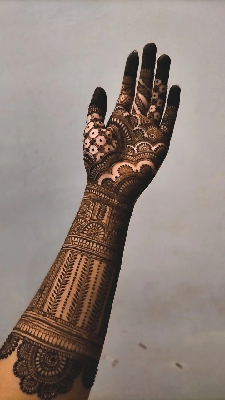 arabic mehndi design — modern, karva, chauth · MyMehndiDesigns.com