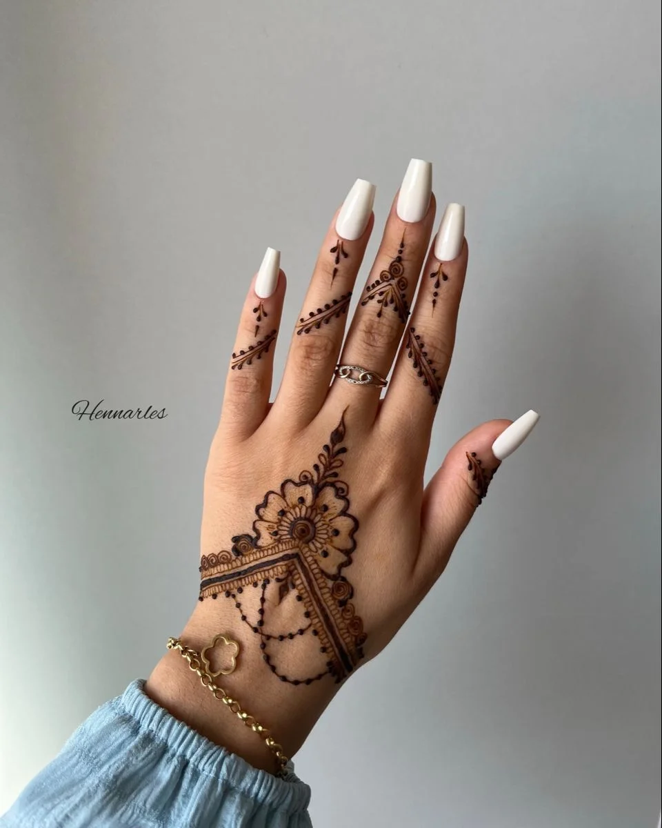 arabic mehndi design — arabic, pingl, sur, rose · MyMehndiDesigns.com
