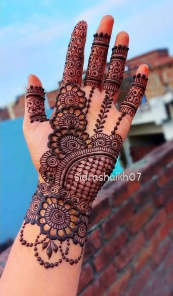 arabic mehndi design — palm, mehendi · MyMehndiDesigns.com