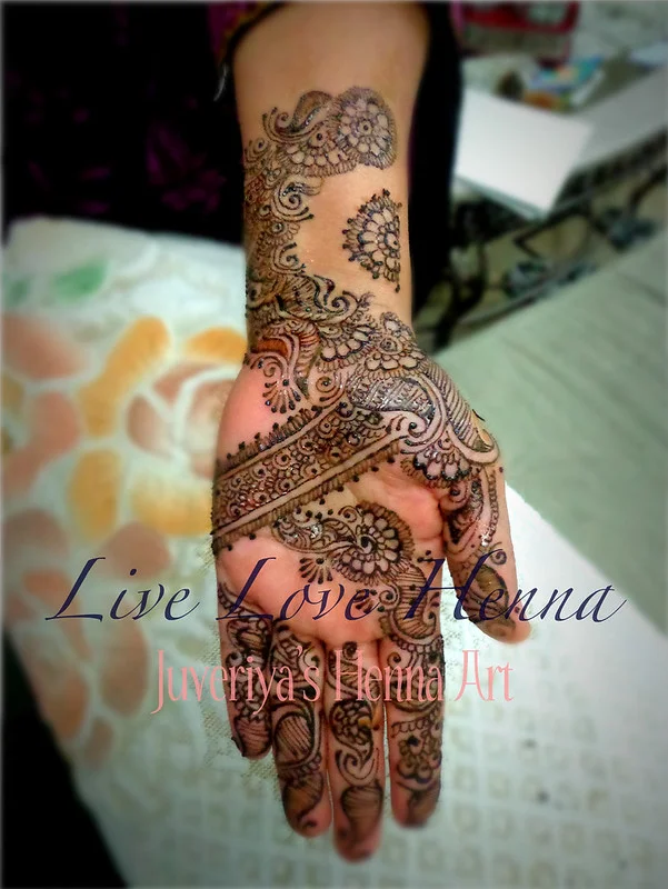 arabic mehndi design — arabic, rose, floral, bold #094 · MyMehndiDesigns.com