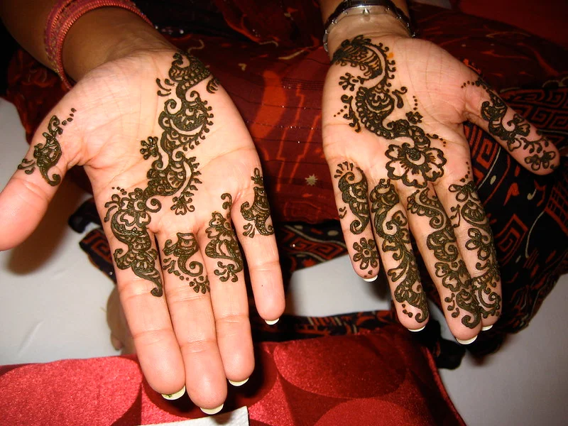 arabic mehndi design — arabic, rose, floral, bold #095 · MyMehndiDesigns.com