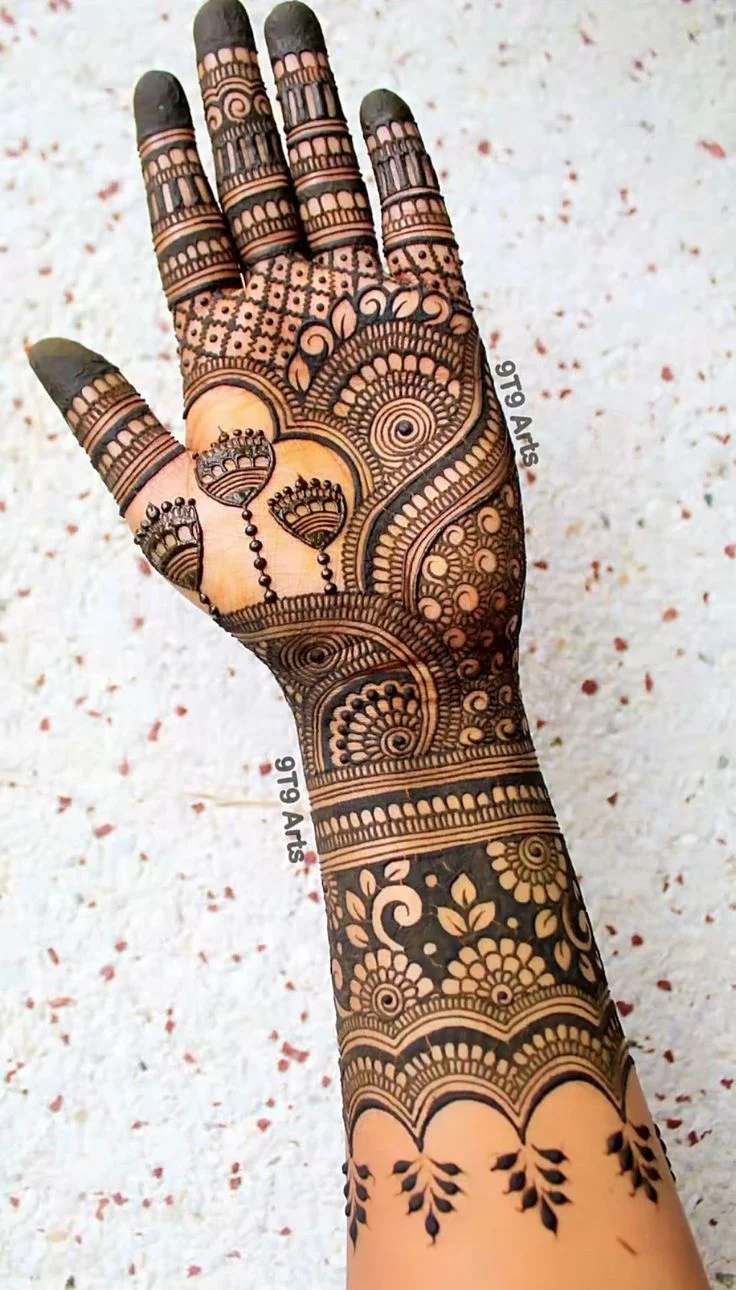 arabic mehndi design — very, simple, kids · MyMehndiDesigns.com