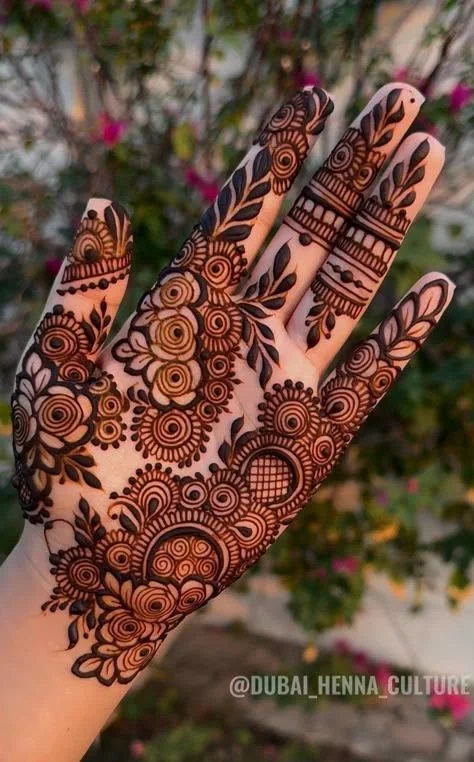 arabic mehndi design — royal, back · MyMehndiDesigns.com