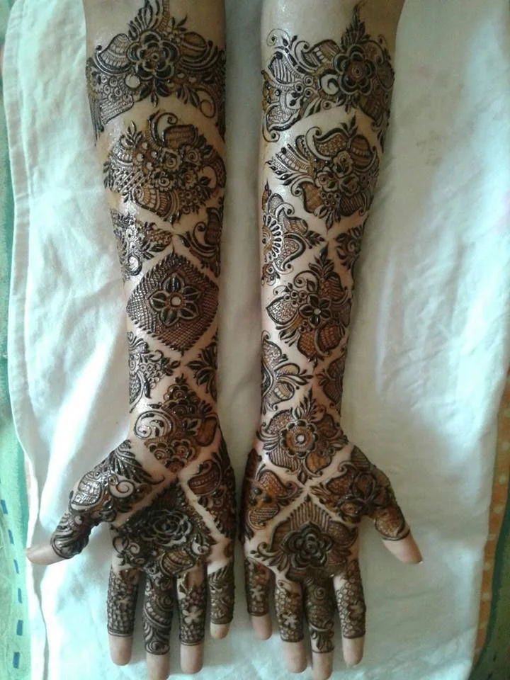 arabic mehndi design — arabic, wedding, rose, floral · MyMehndiDesigns.com