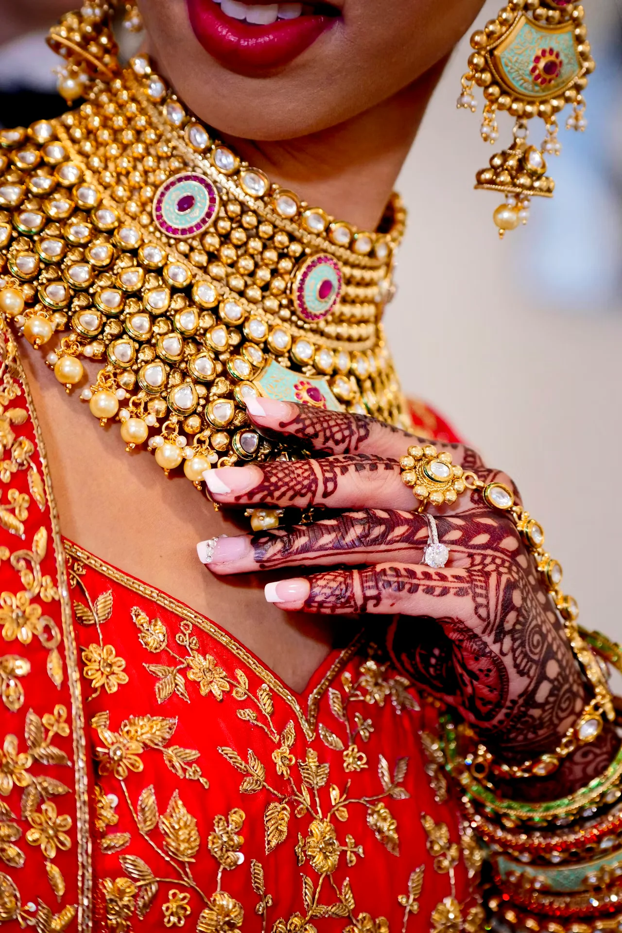 bridal mehndi design — bridal, necklace, full, wedding · MyMehndiDesigns.com