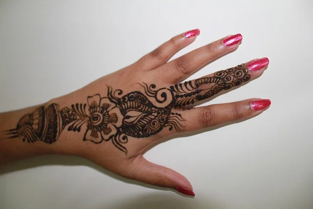 floral mehndi design — floral #017 · MyMehndiDesigns.com