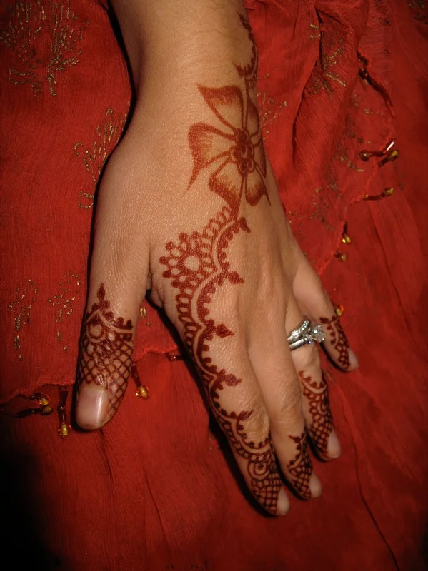 half hand mehndi design — half, wrist, minimal · MyMehndiDesigns.com
