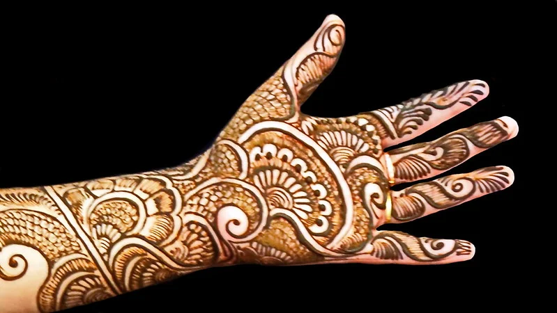 half hand mehndi design — half, wrist, minimal #009 · MyMehndiDesigns.com