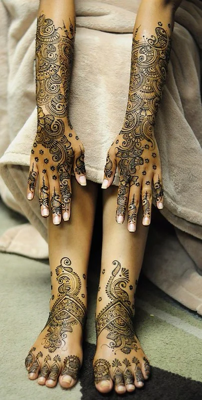 indian mehndi design — indian, full, rajasthani, jaal #054 · MyMehndiDesigns.com
