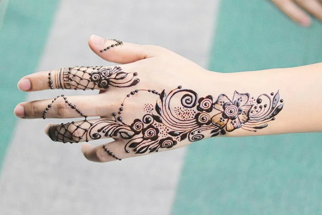 indian mehndi design — indian #006 · MyMehndiDesigns.com