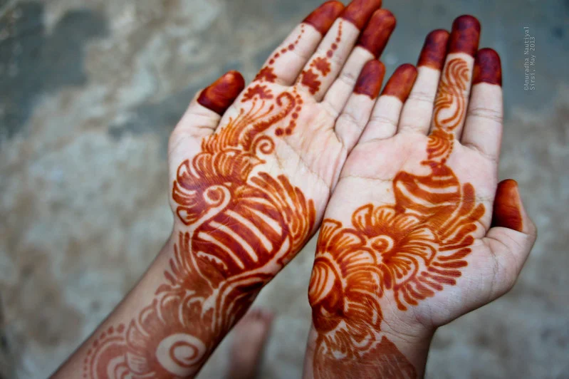 indian mehndi design — indian, rajasthani, jaal, paisley #046 · MyMehndiDesigns.com