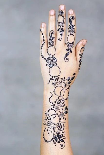 indian mehndi design — indian, rajasthani, jaal, paisley #071 · MyMehndiDesigns.com