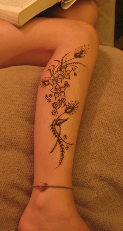 khaleeji mehndi design — khaleeji, gulf, floral, bold #011 · MyMehndiDesigns.com