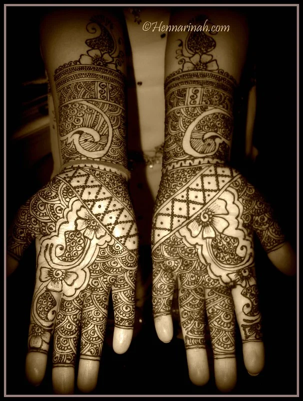 khaleeji mehndi design — khaleeji, gulf, floral, bold #039 · MyMehndiDesigns.com