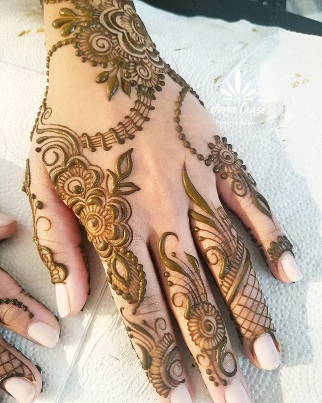 khaleeji mehndi design — khaleeji, gulf, ideas, floral · MyMehndiDesigns.com