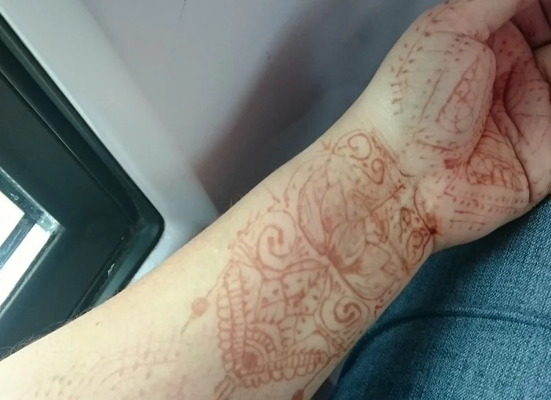 lotus mehndi design — lotus, flower, mandala, motif #012 · MyMehndiDesigns.com