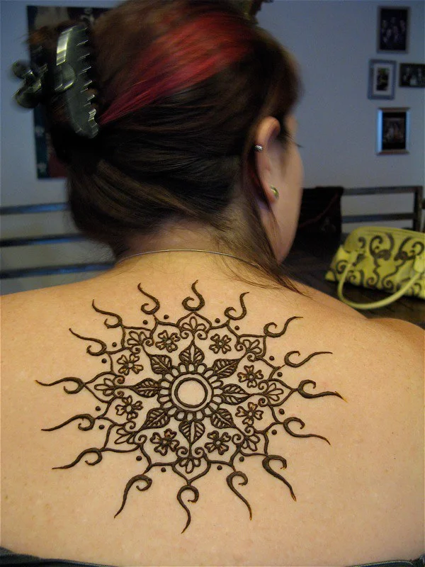 mandala mehndi design — mandala, circular, geometric, symmetric #019 · MyMehndiDesigns.com