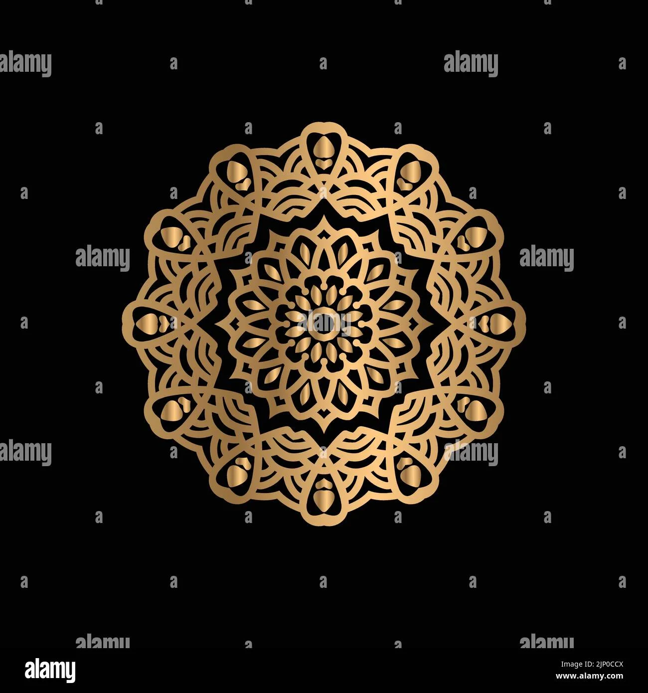 mandala mehndi design — mandala, concentric, circle, palm #018 · MyMehndiDesigns.com