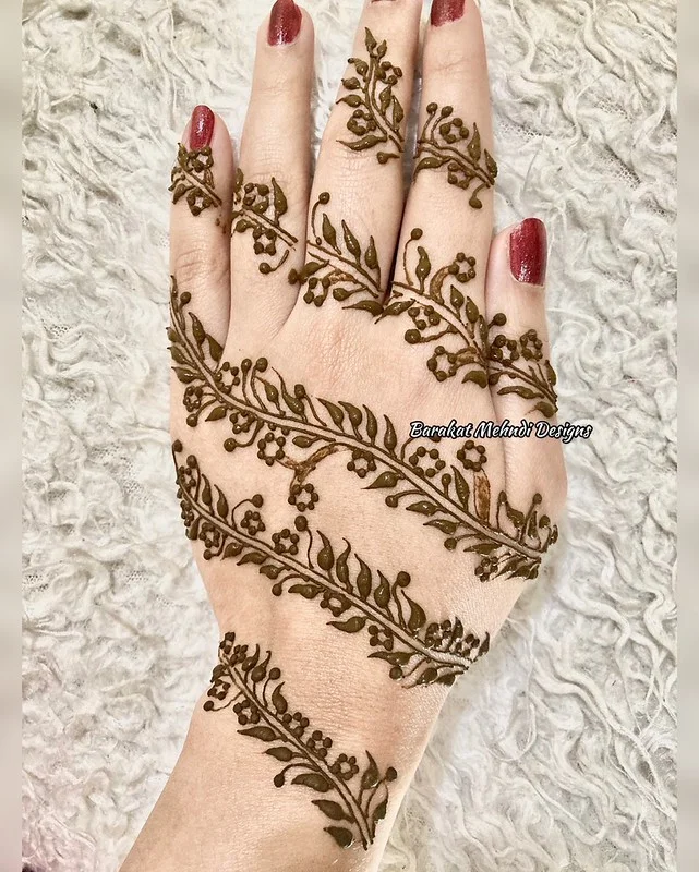 pakistani mehndi design — pakistani, full, bridal, khafif #033 · MyMehndiDesigns.com