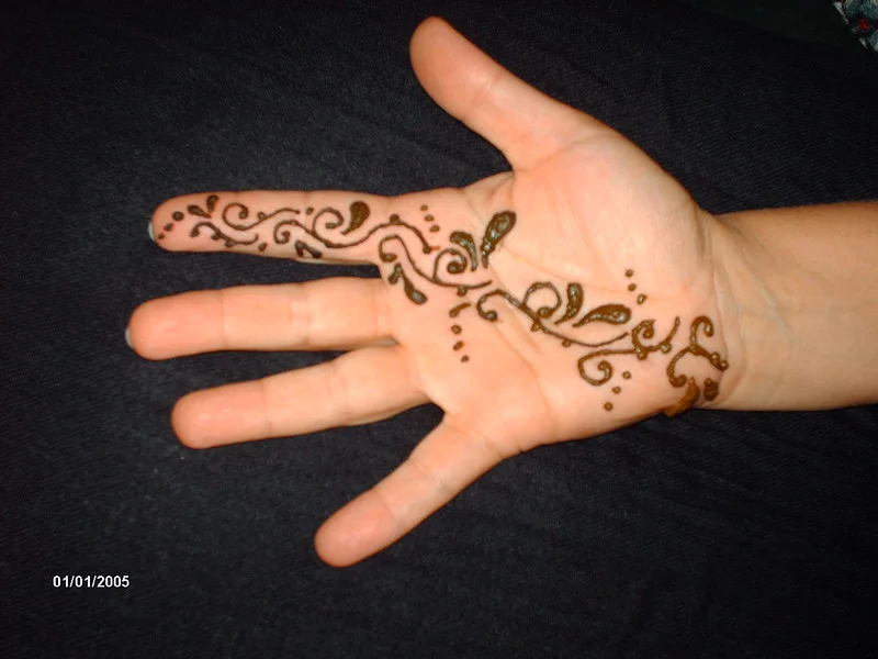 pakistani mehndi design — pakistani, khafif, rose, bold #027 · MyMehndiDesigns.com