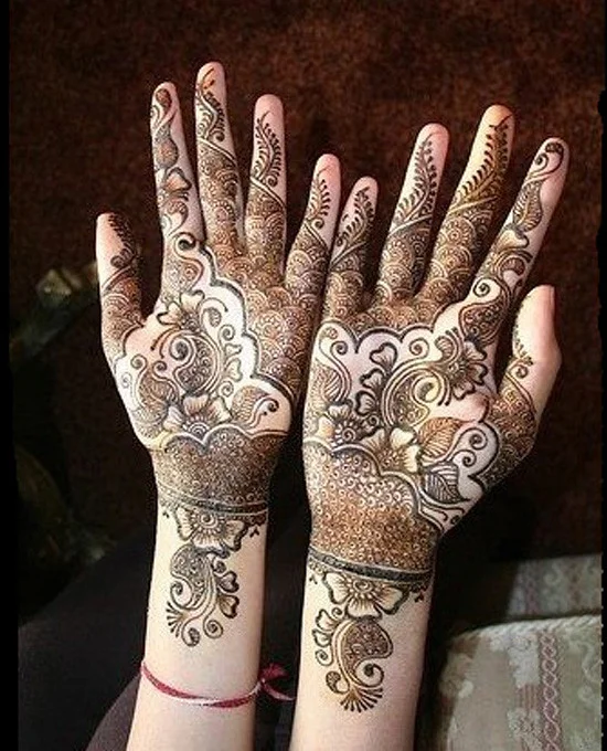 pakistani mehndi design — pakistani, khafif, rose, bold #028 · MyMehndiDesigns.com