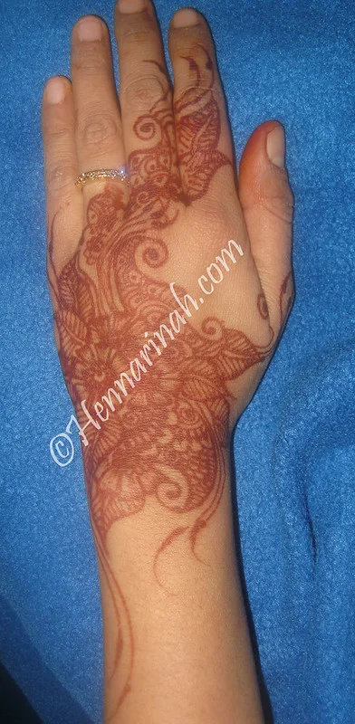 pakistani mehndi design — pakistani, khafif, rose, bold #029 · MyMehndiDesigns.com
