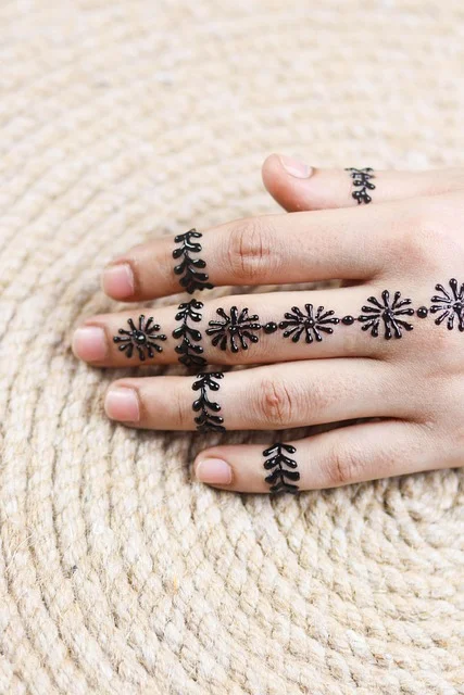 palm mehndi design — palm, circular, mandala, floral #029 · MyMehndiDesigns.com
