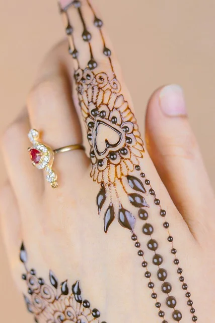 palm mehndi design — palm, circular, mandala, floral #030 · MyMehndiDesigns.com
