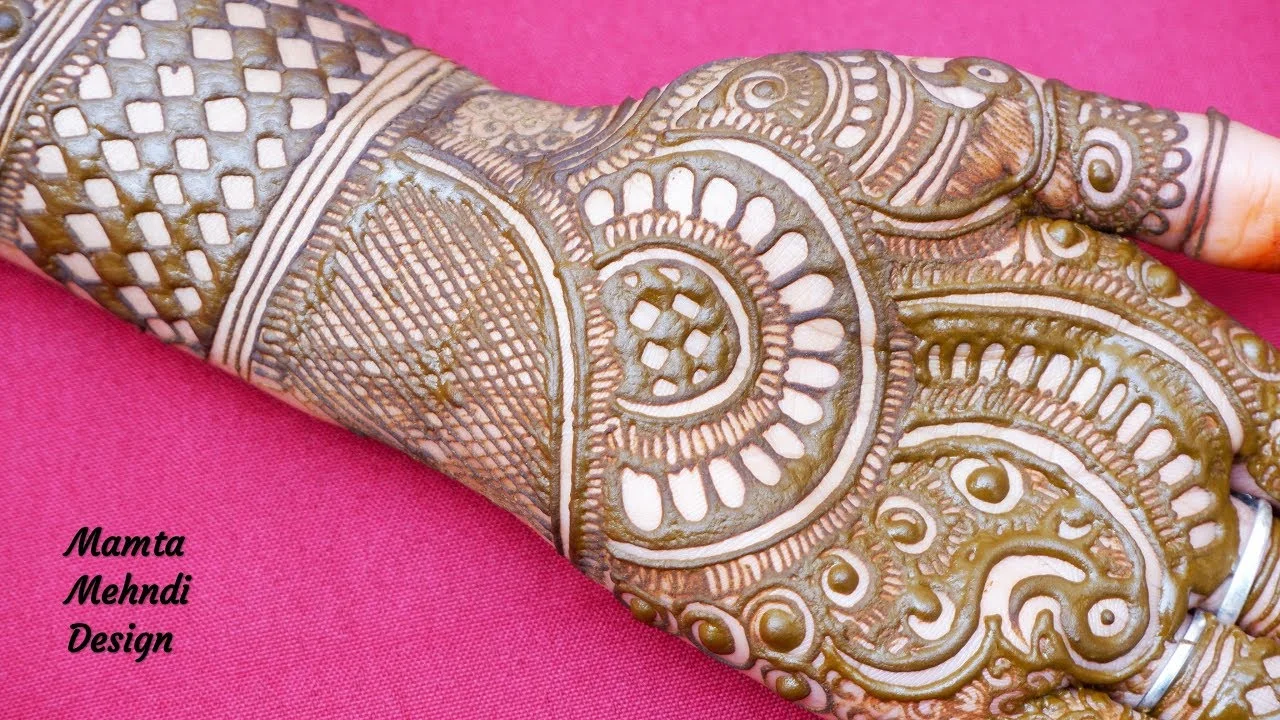 rajasthani mehndi design — rajasthani, jaal, buti, ornate #028 · MyMehndiDesigns.com